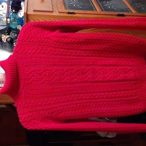 Croft & Barrow red turtleneck sweater